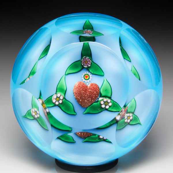 Antique Art Glass Paperweights L. H. Selman Fine Glass Paperweights