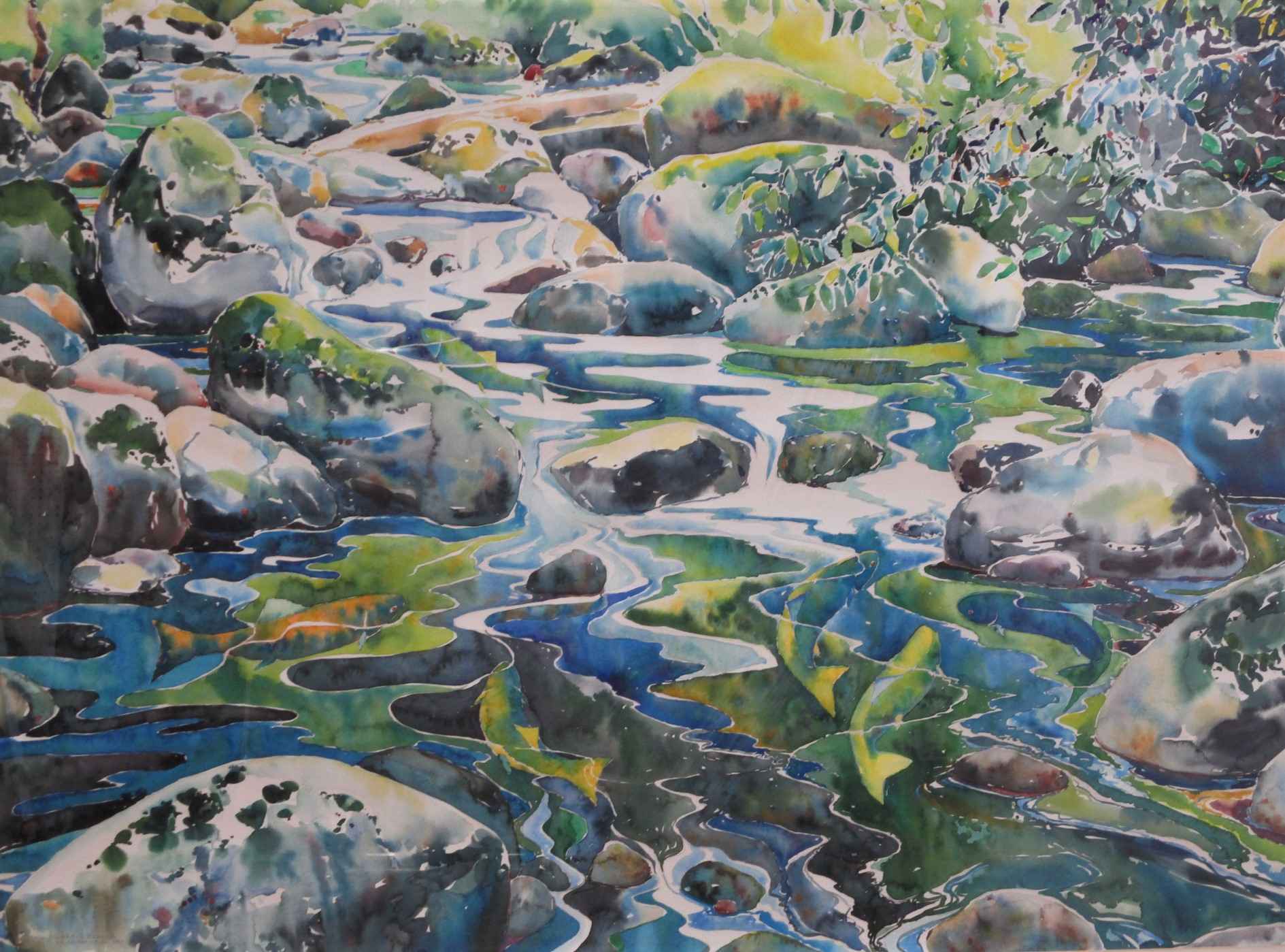 Six Salmon Stream by  Gary Buhler - Masterpiece Online