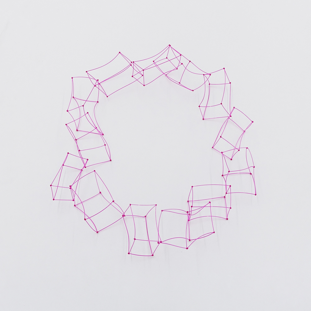 Cube Necklace_Pink by Floor Mommersteeg