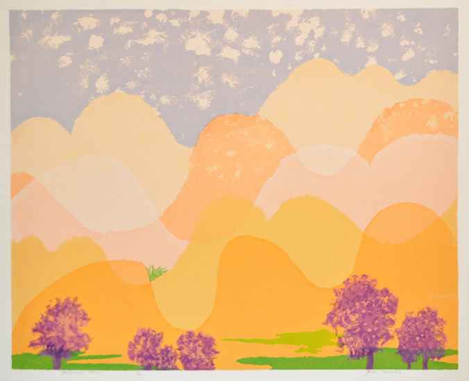 Jacaranda Trees by  Jane Kraike (1910-1991) - Masterpiece Online