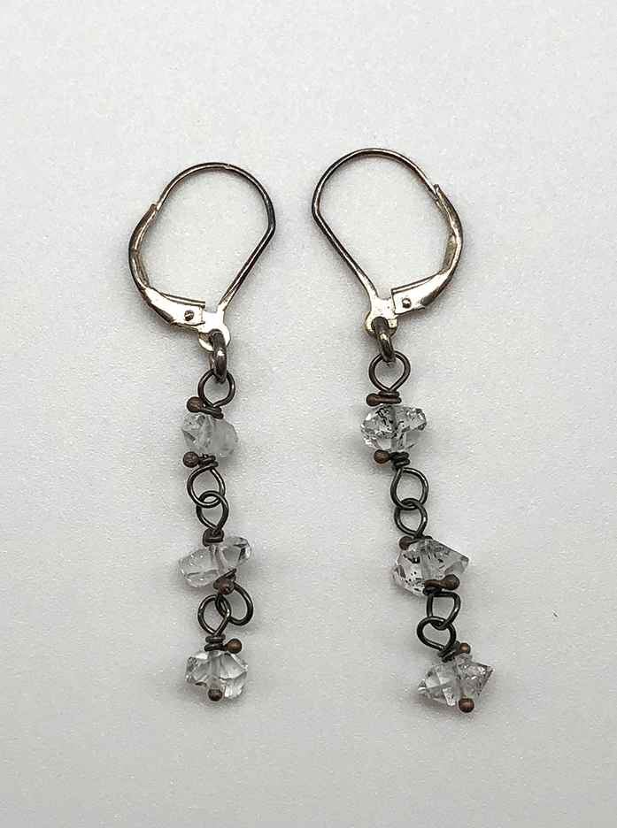 Herkimer Diamond Crystal Earrings