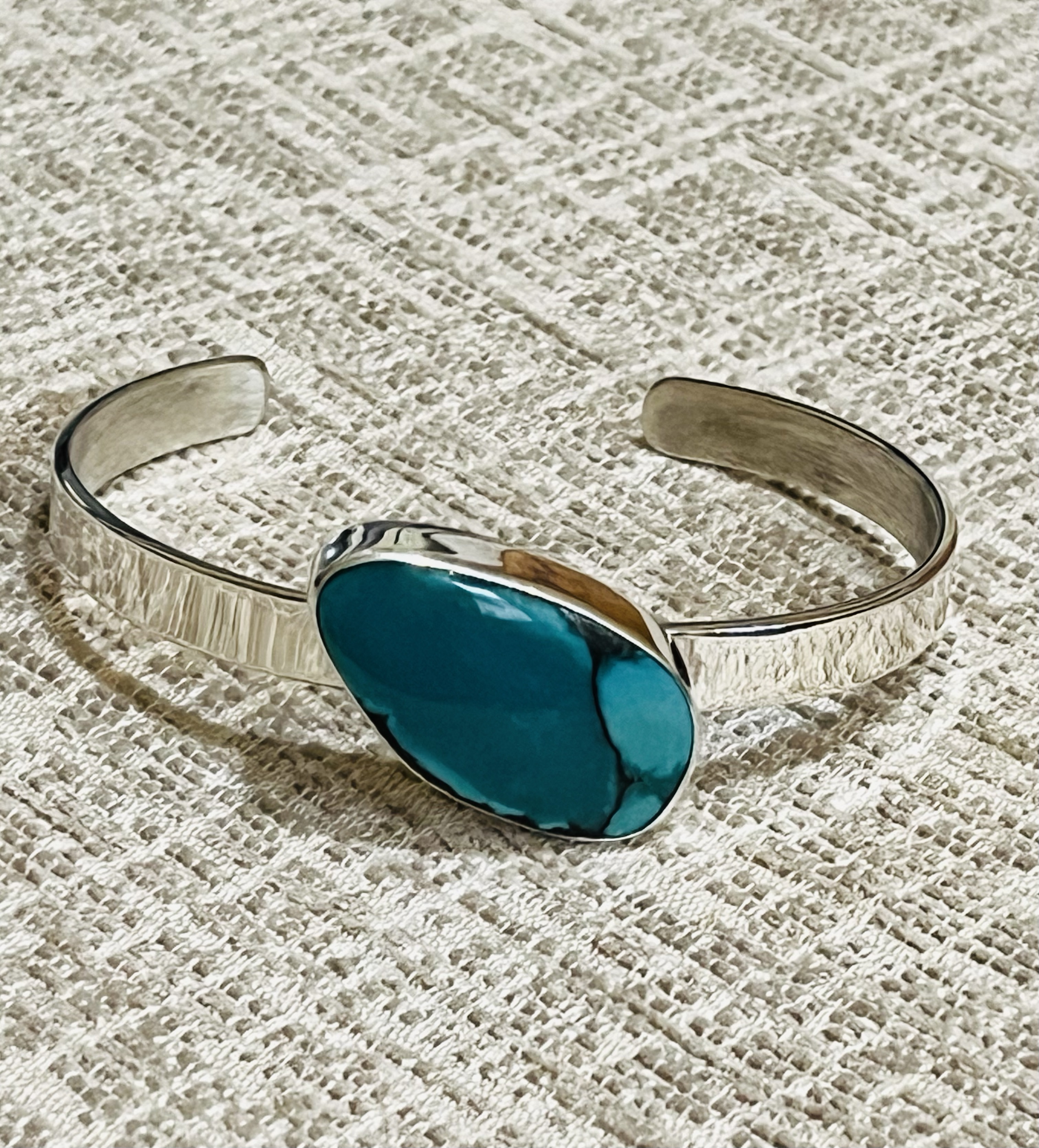 Image of Sterling Silver and Royston Turquoise Bracelet by Catherine Laing