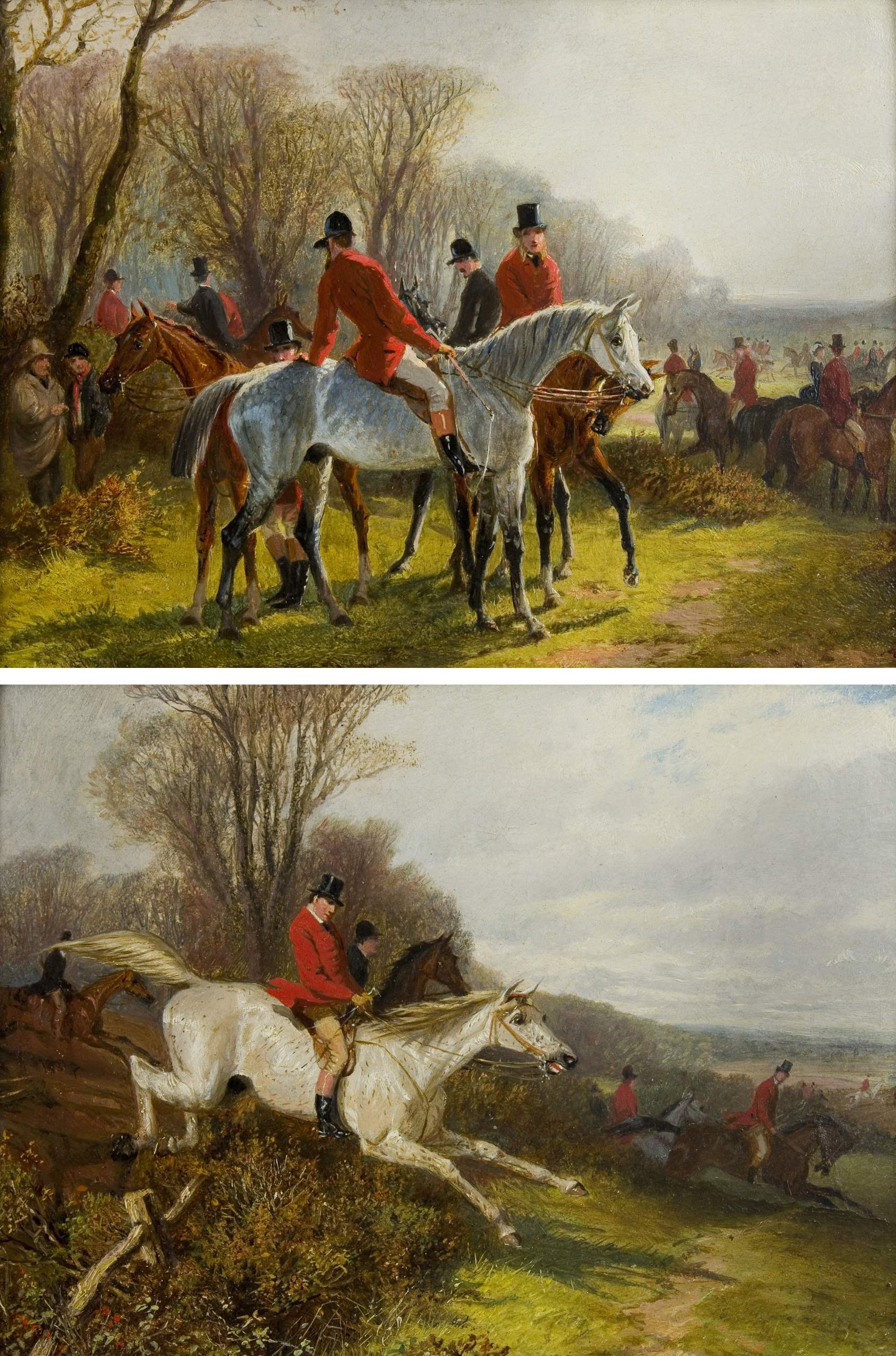 The Meet and A Gray H... by  William Joseph Shayer - Masterpiece Online