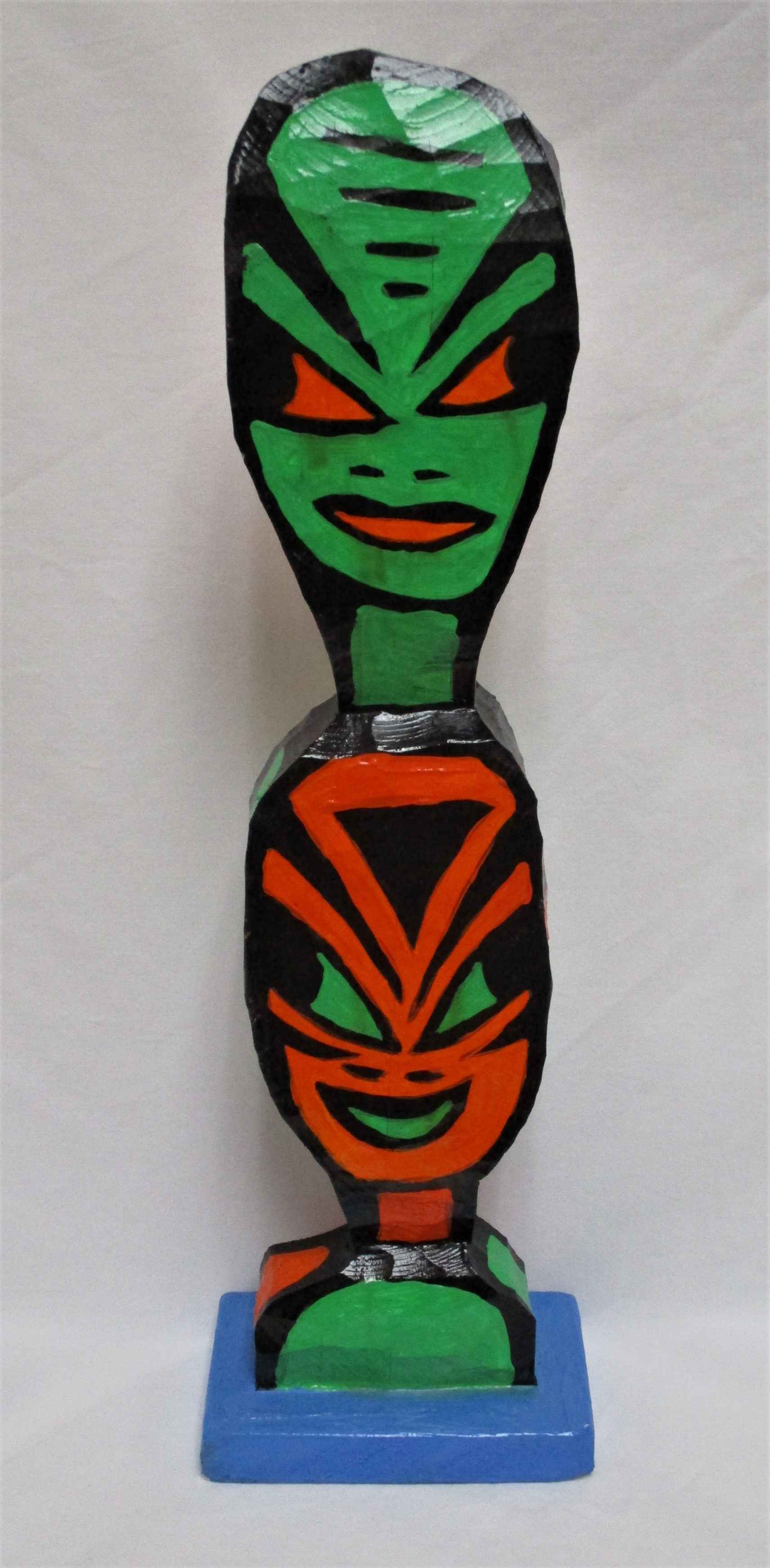 Green/Orange Totem by  Tom Cramer - Masterpiece Online