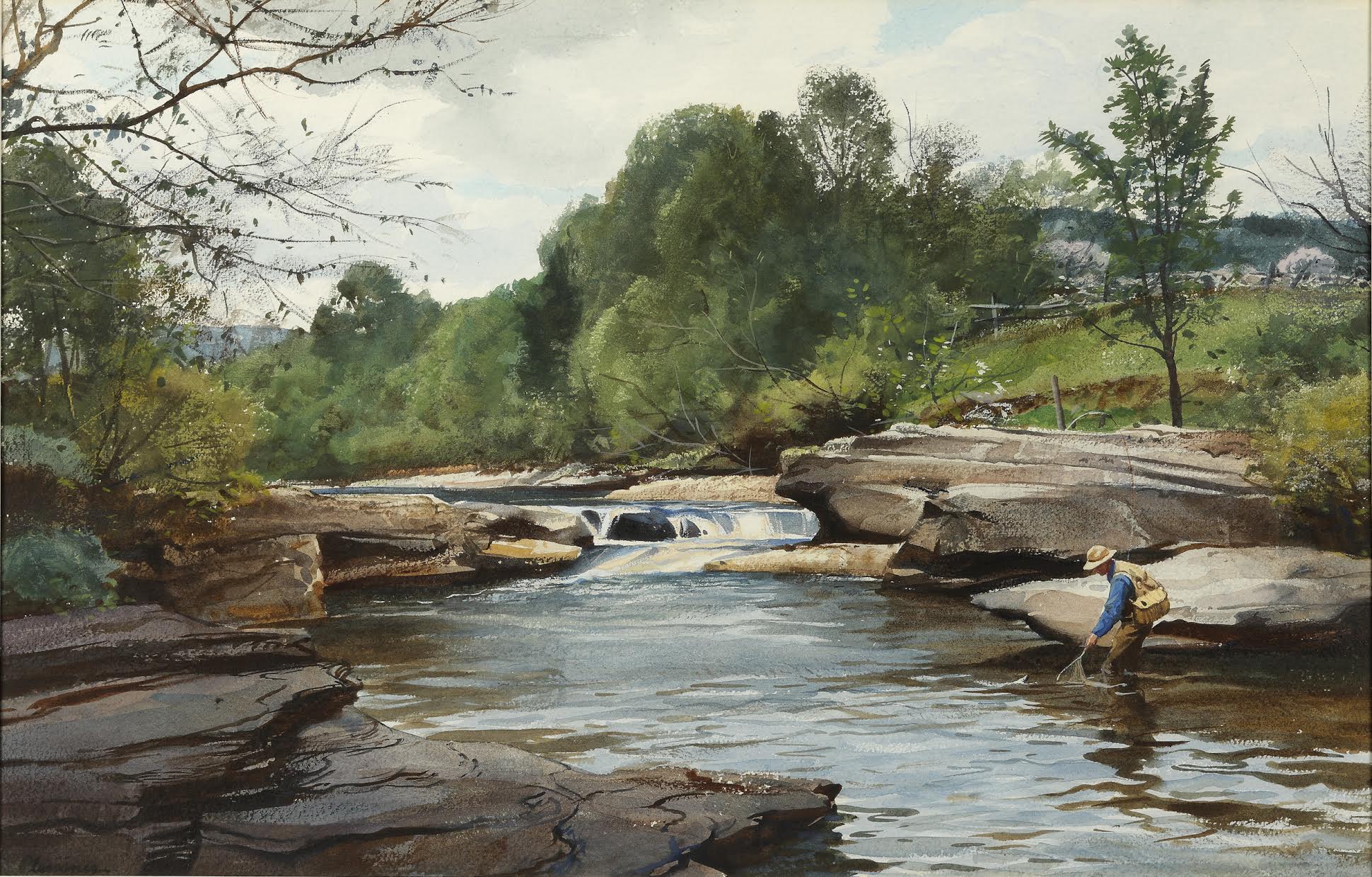 June Fishing by  Ogden Minton Pleissner - Masterpiece Online