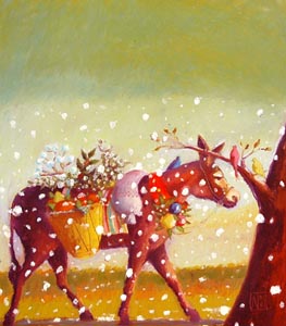 Christmas Donkey by  Nathalie Novi - Masterpiece Online