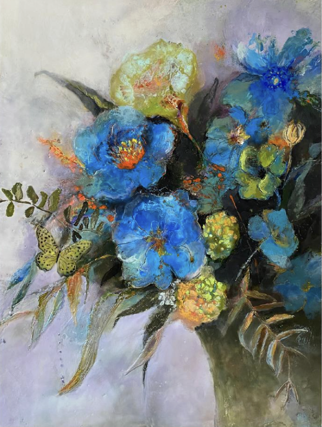 Image of Blue Blossom Bouquet by Lori Fowler