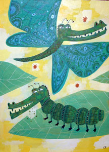 Allicatter Gatorpillar by  Calef Brown - Masterpiece Online