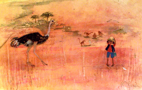 Ostrich And Boy by  Tiphanie Beeke - Masterpiece Online