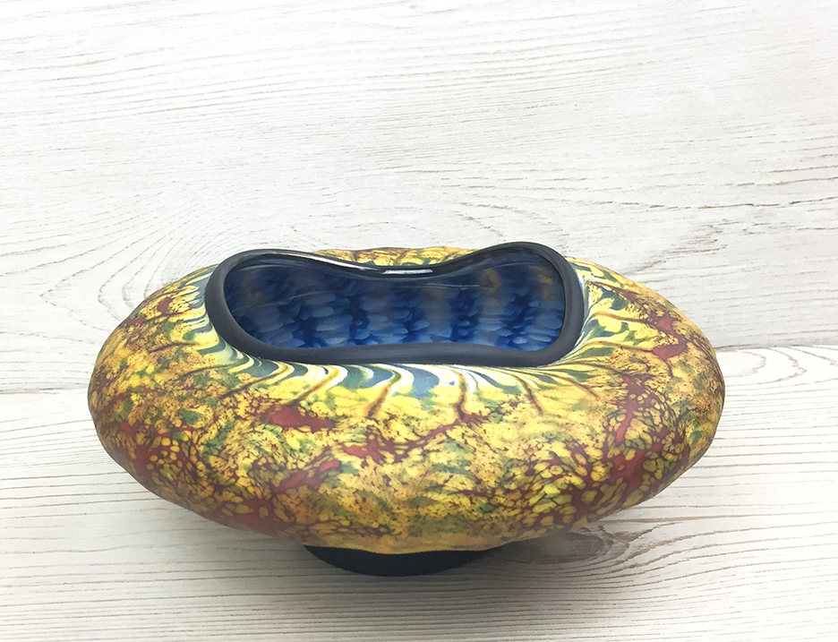 Small Primitive Bowl, Blue