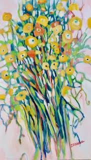 Image of Wild Garden 1 Indoor/Outdoor Painting by Judi Ekholm