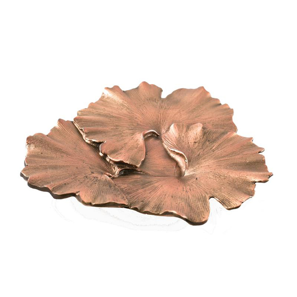 Gingko Leaf Dish, Antique Bronze