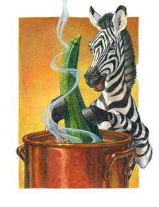 Zebra And Zucchini by  Scott Gustafson - Masterpiece Online