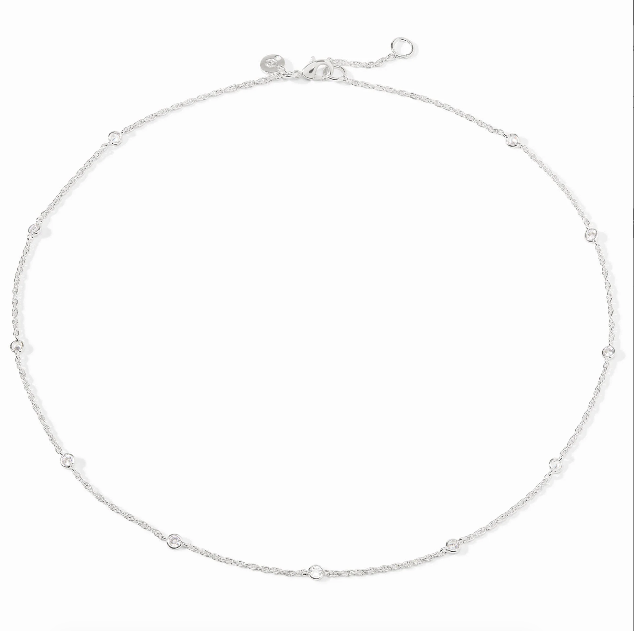 Image of Celeste Delicate Station Necklace, Silver by Julie Vos