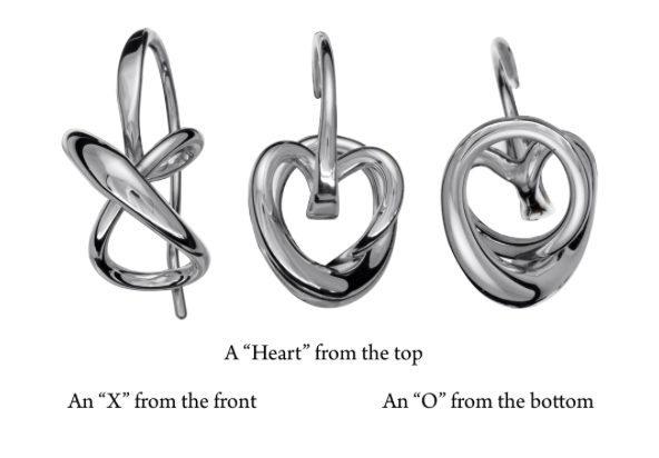 Image 2 for Secret Heart Earrings Sterling, Small
