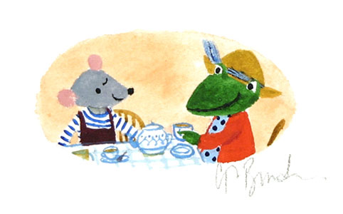 Tea With Frog by  Tiphanie Beeke - Masterpiece Online