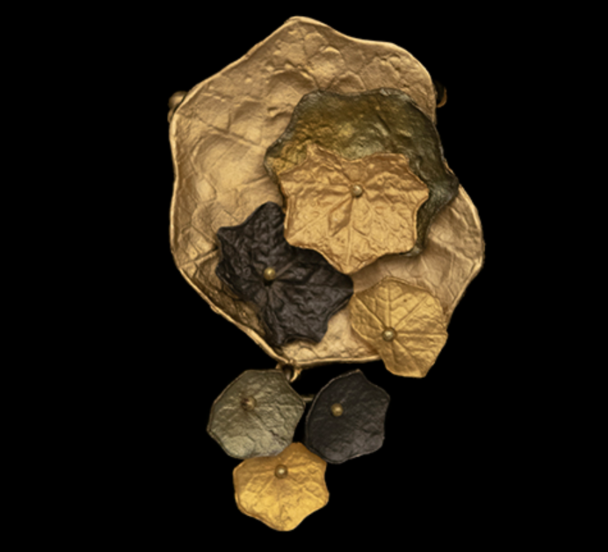 Image of Nasturtium Brooch by Michael Michaud