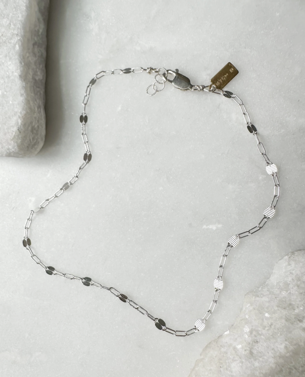 Image of Coin Link Chain Bracelet, Sterling by  RACH B Jewelry