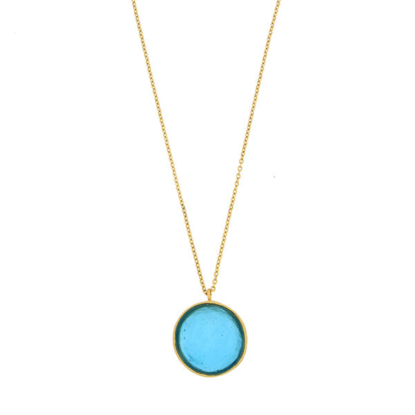 Bubble 16″ Adjustable Large Pendant in Turquoise