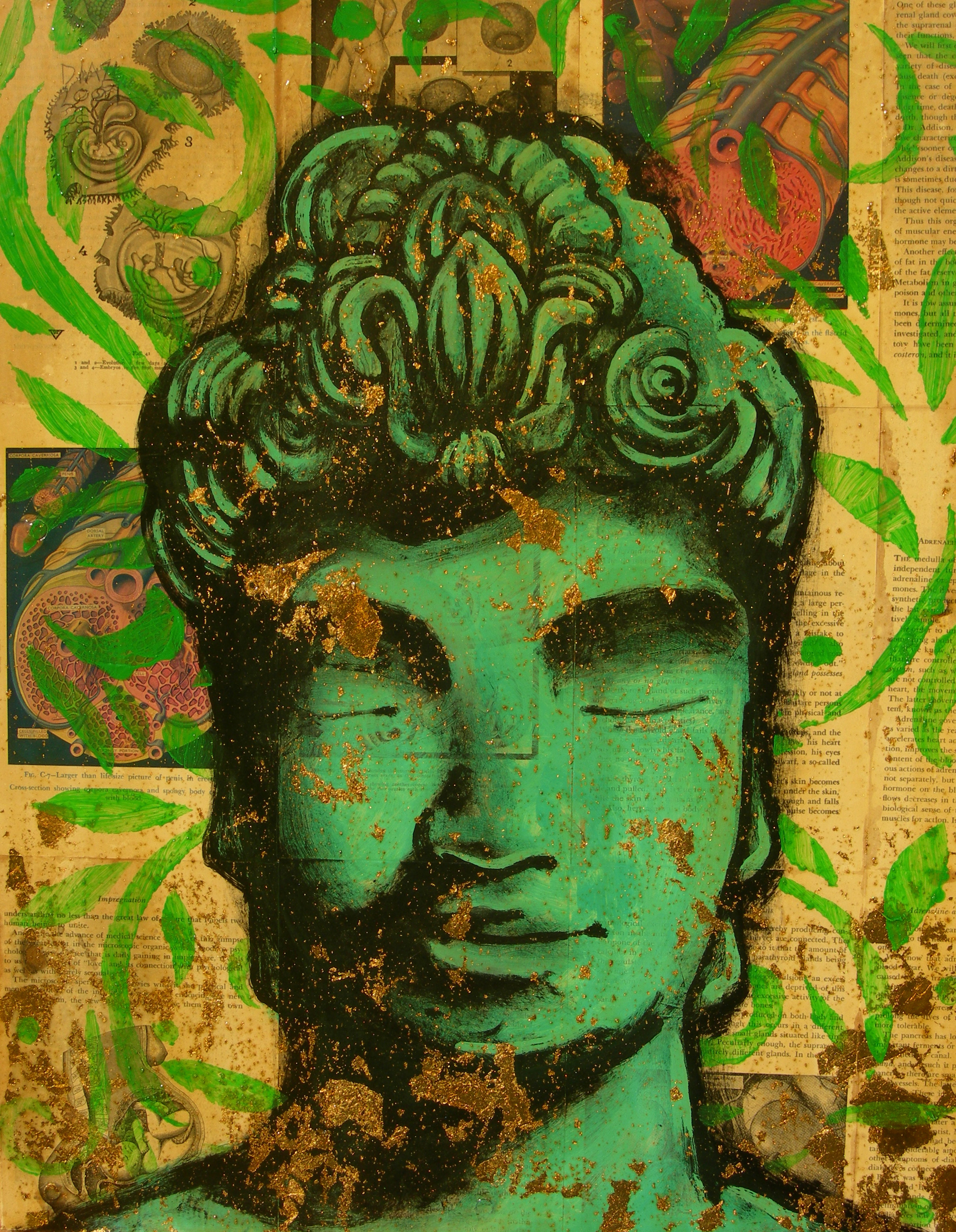 GREEN BUDDAH by  David Diaz - Masterpiece Online