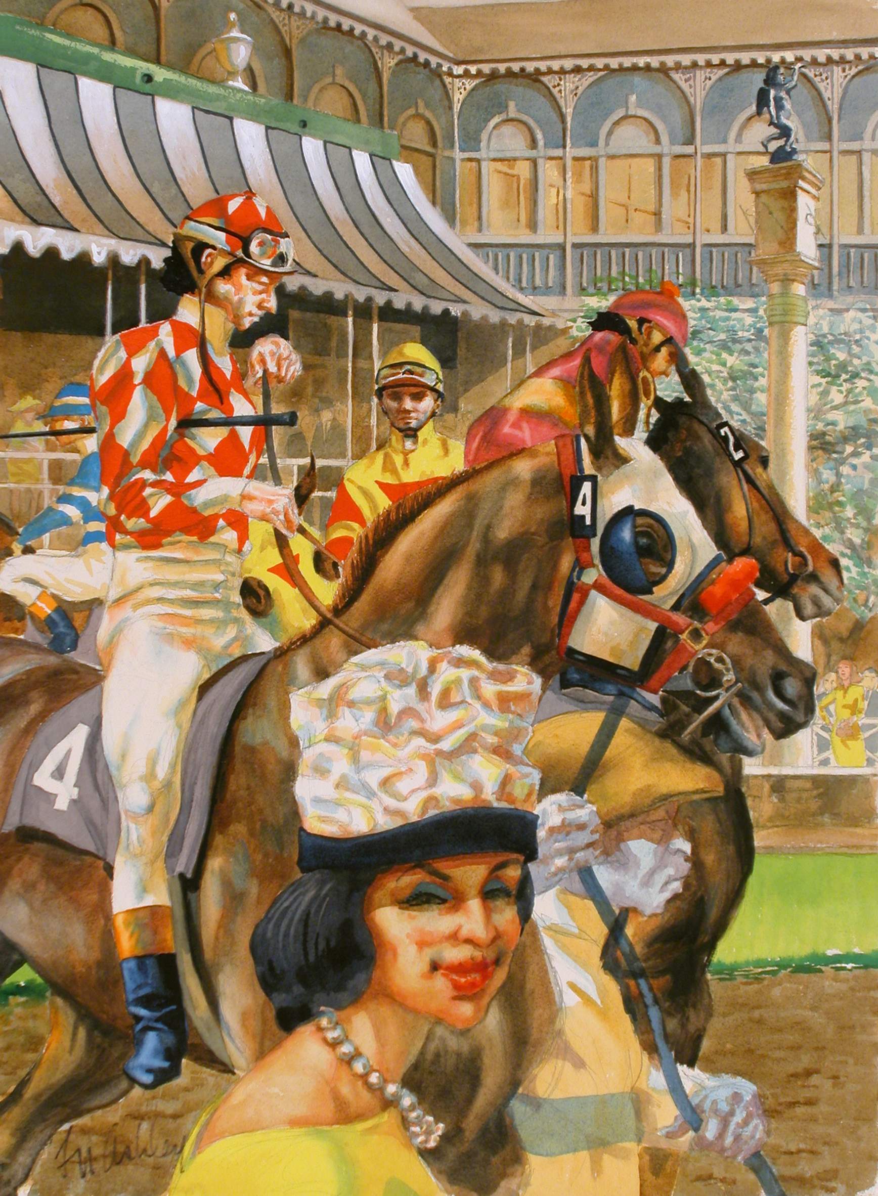 Santa Anita Paddock: ... by Mr. & Mrs. Frank N. Ashley - Masterpiece Online