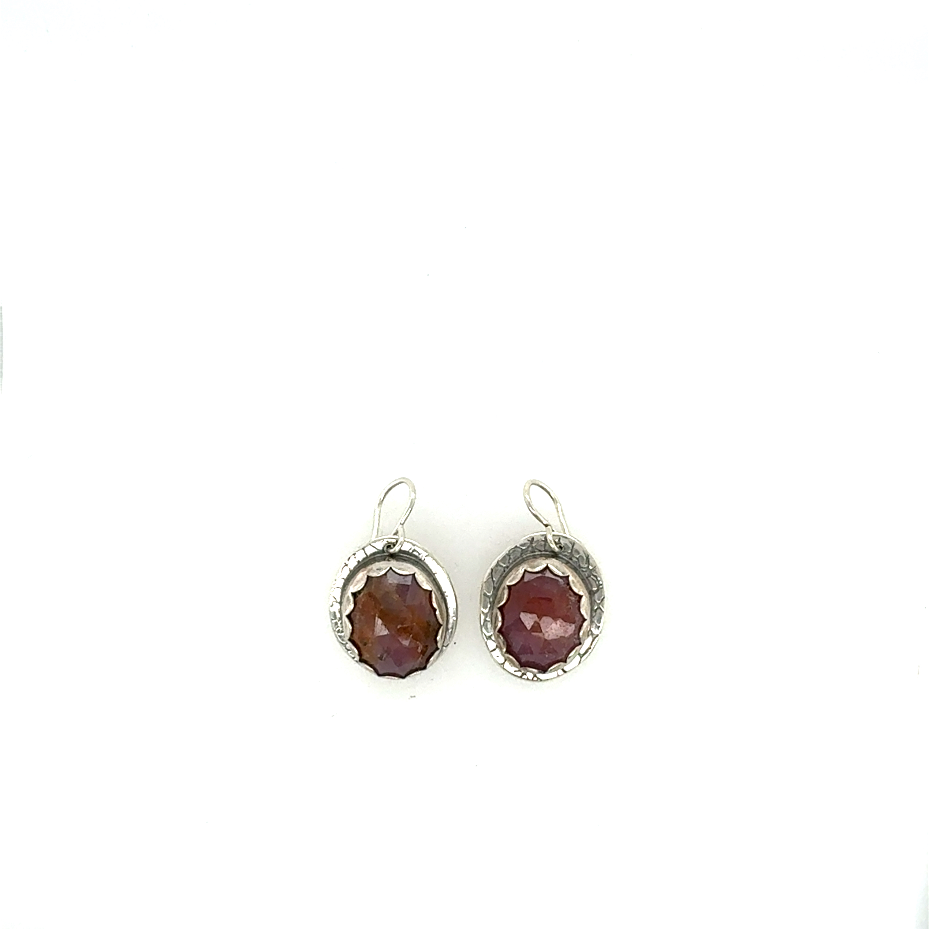 Image of Bezel Set Sunstone SS Dangle by Olga Ganoudis