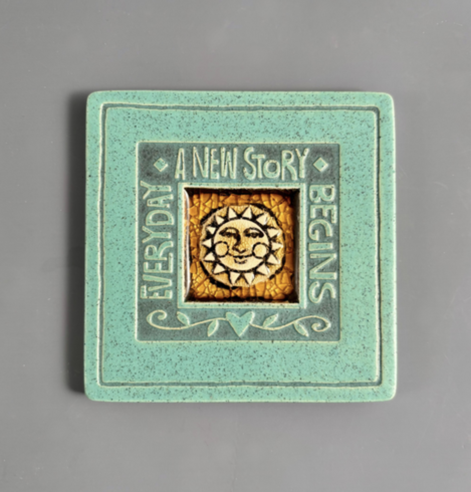 Image of A New Story Begins Coaster by Michael & Clayton Macone