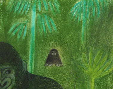 Little Gorilla With F... by    - Masterpiece Online