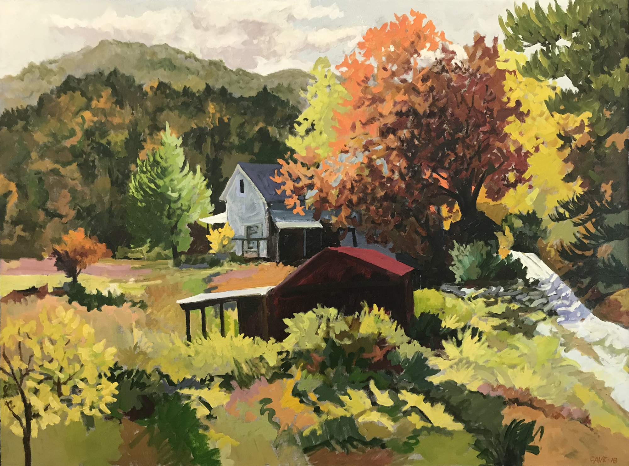 Autumn Farm #1 by  Joseph Cave - Masterpiece Online