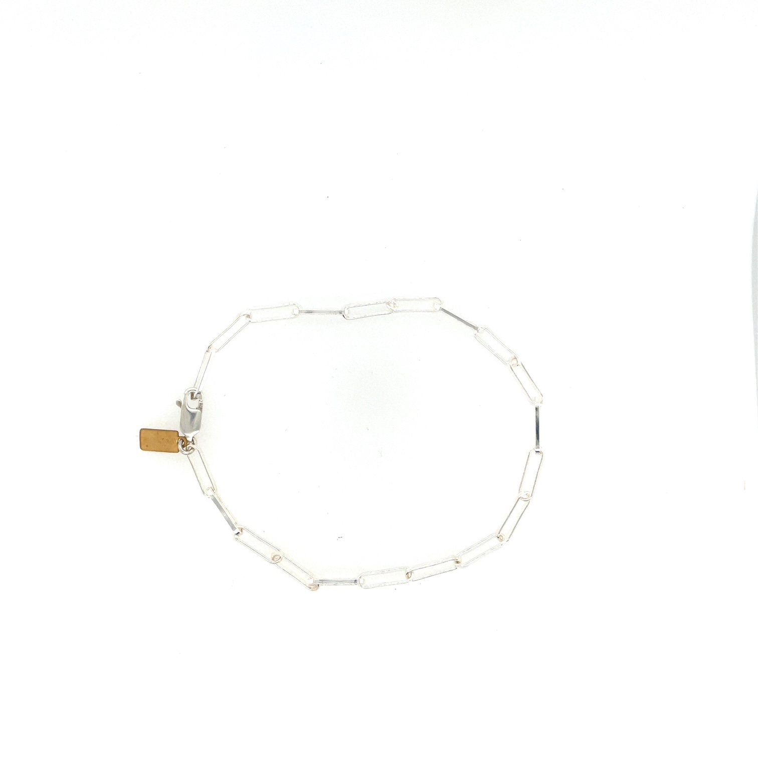 Image of Medium Sturdy Paperclip Link Bracelet, Sterling by  RACH B Jewelry