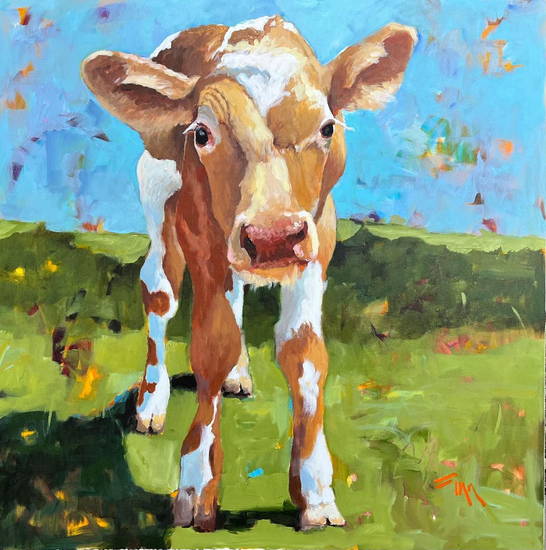 Image of A Curious Calf by  