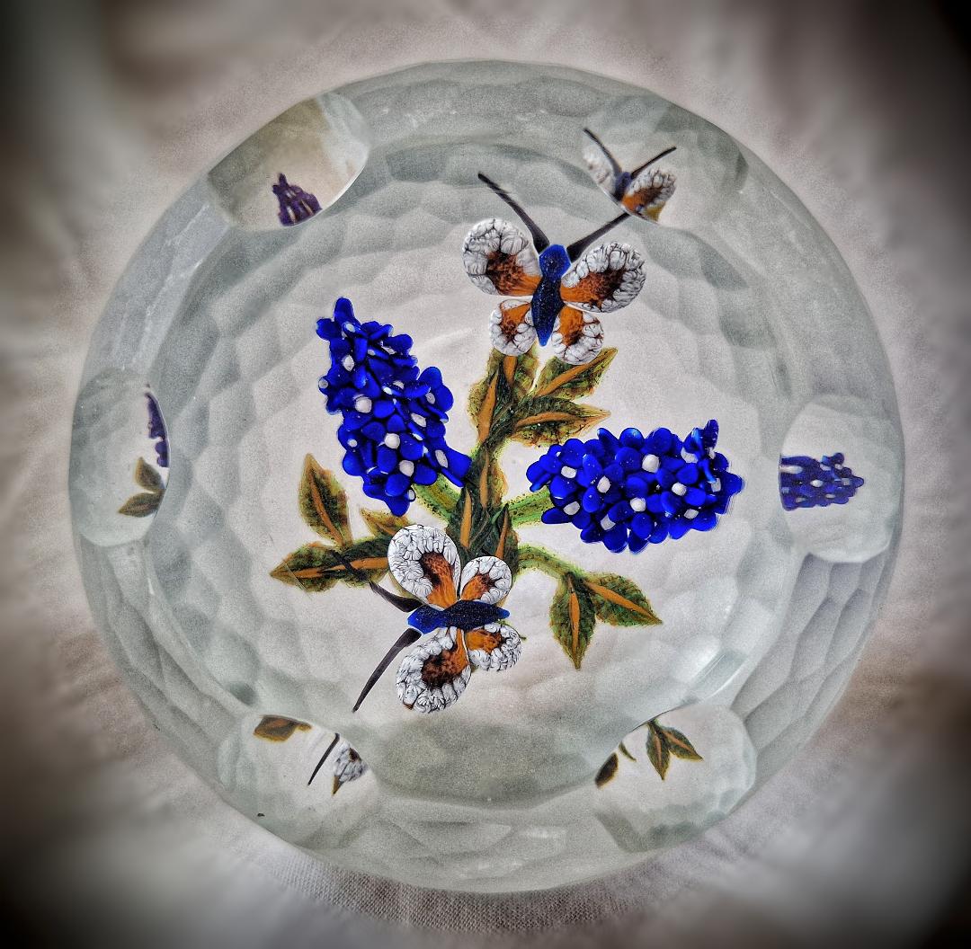 Image of Blue Lilacs Battuto by William Manson