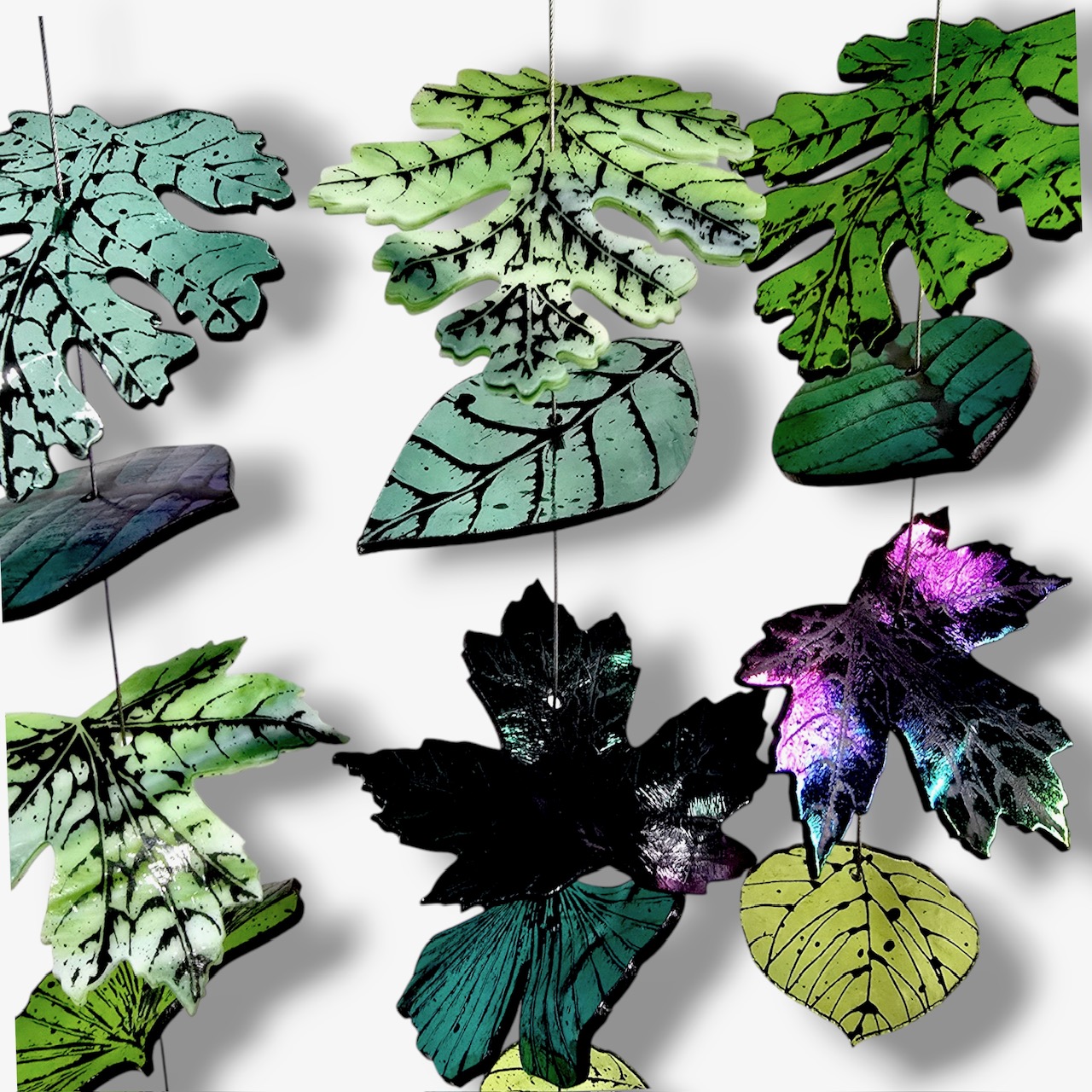 Image of Calendar Strand Green & Purple, 3 Feet by Laurel Grey