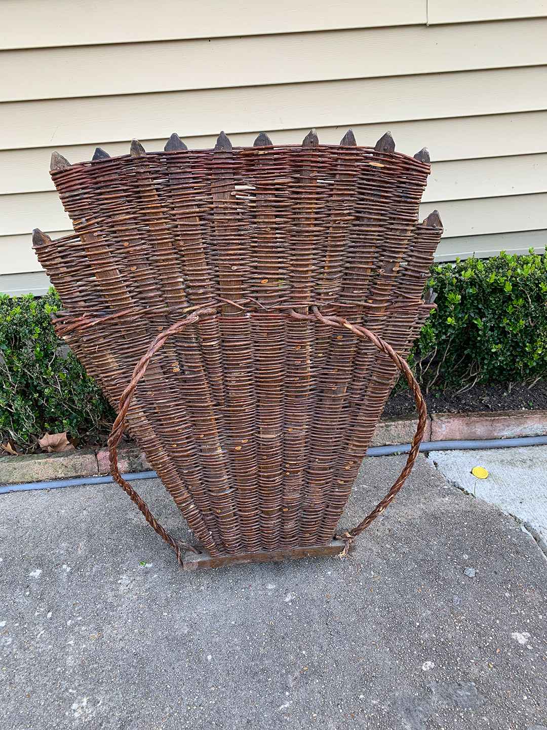 1920's French Grape Harvest Basket Wirthmore Antiques