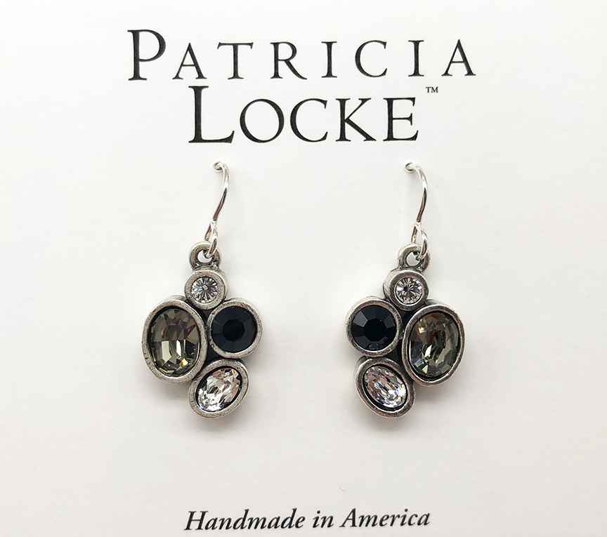 Image 1 for Mercy Earrings in Silver, Black & White Mercy Earrings in Silver, Black & White