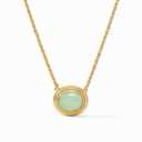 Image of Portofino Solitaire Necklace, Aqua Jade by Julie Vos
