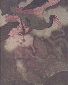 Sinbad And The Rock by  Edmund Dulac - Masterpiece Online