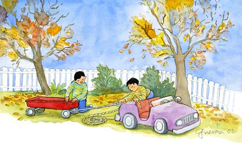 Car And Wheelbarrow by  Susan Guevara - Masterpiece Online