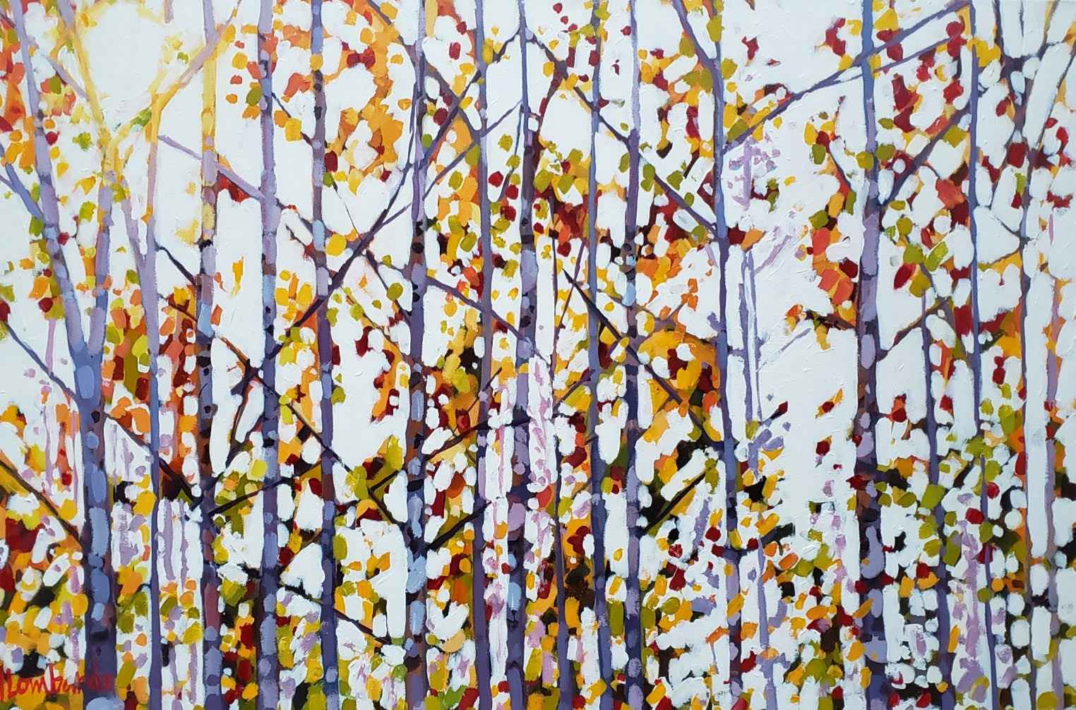 Early Birch by  Holly Lombardo - Masterpiece Online