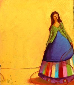 The Girl And The Wool... by  Nathalie Novi - Masterpiece Online