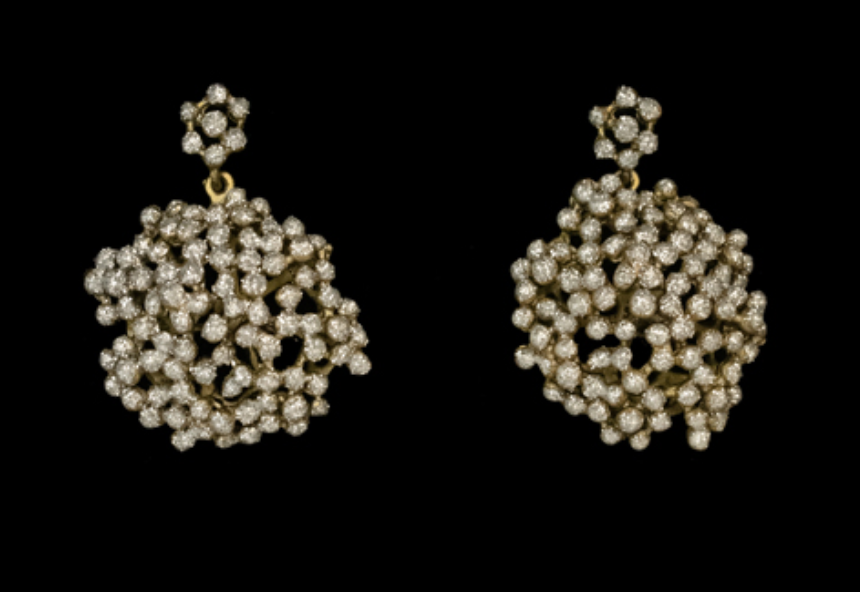 Image of Queen Anne's Lace Statement Post Earrings by Michael Michaud