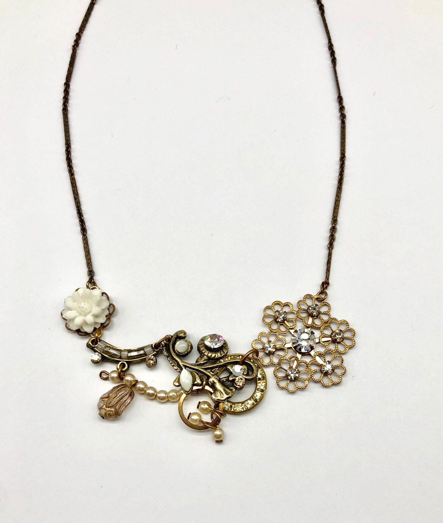 Crystal Hydrangea Necklace