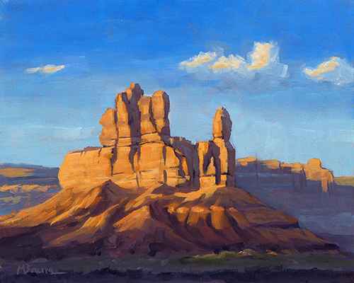 Butte at Sunset by  Michael Baum - Masterpiece Online