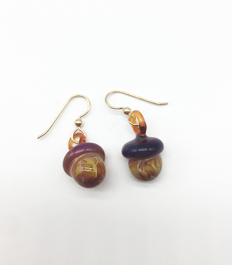 Acorn Earrings on Gold-Filled Wires