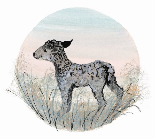 SPRING LAMB by  P. Buckley Moss  - Masterpiece Online
