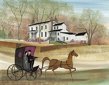 HERTZLER HOUSE by  P. Buckley Moss  - Masterpiece Online