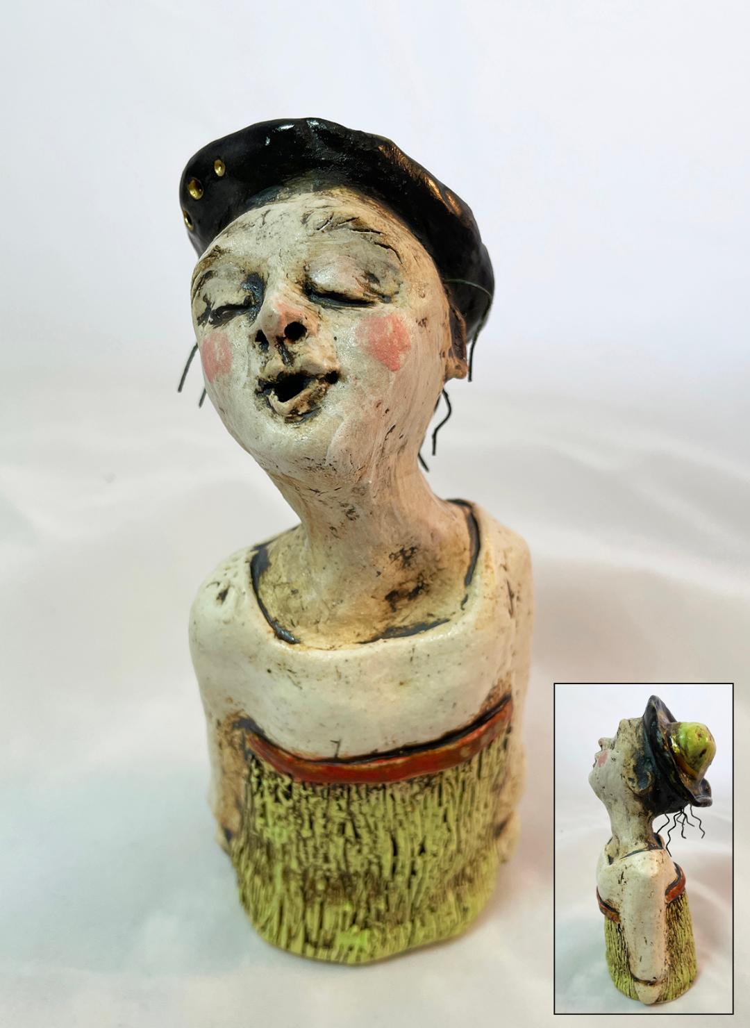 Image of Wonky Singer with Wire Hair by Cathy Engberg