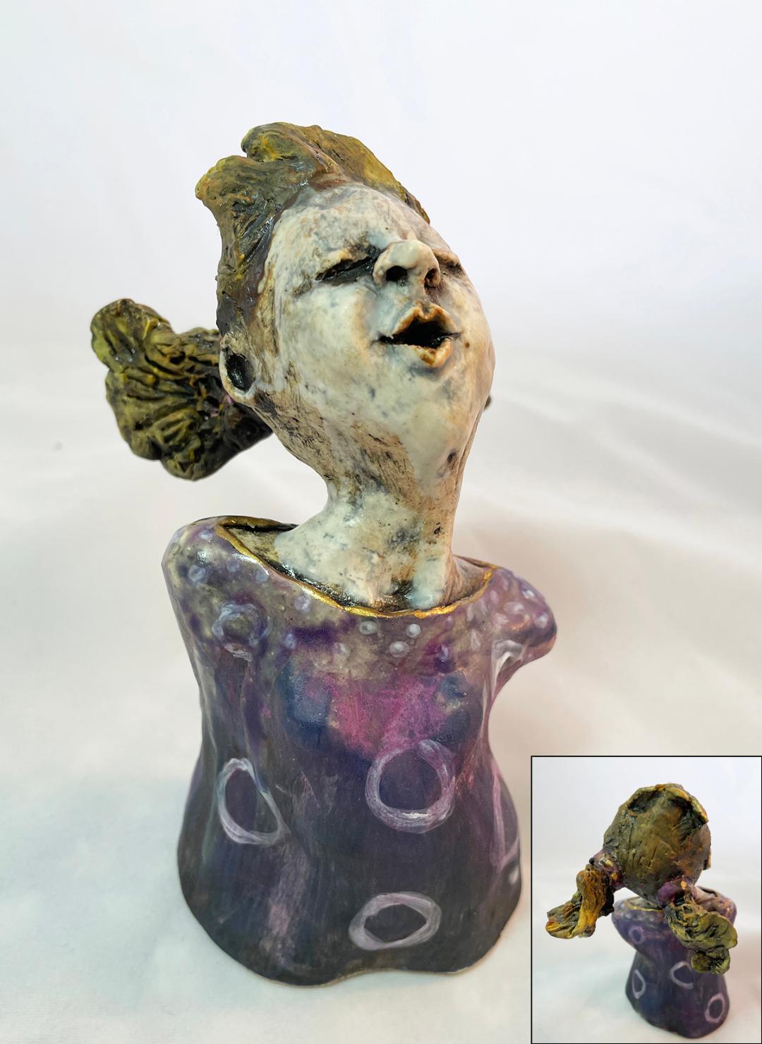 Image of Wonky Singer with Ponytails by Cathy Engberg