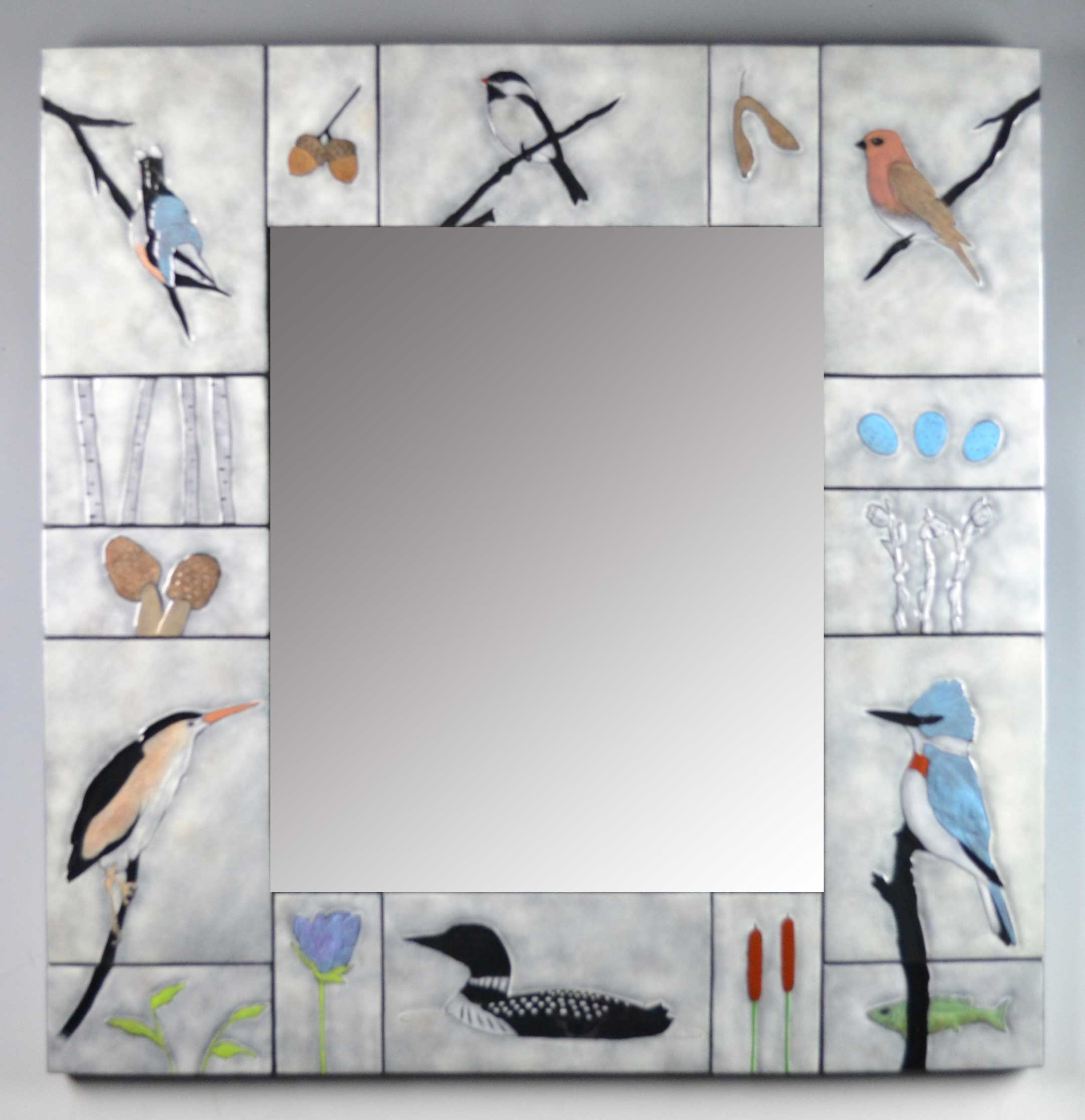Bird Life Mirror - Woods & Water