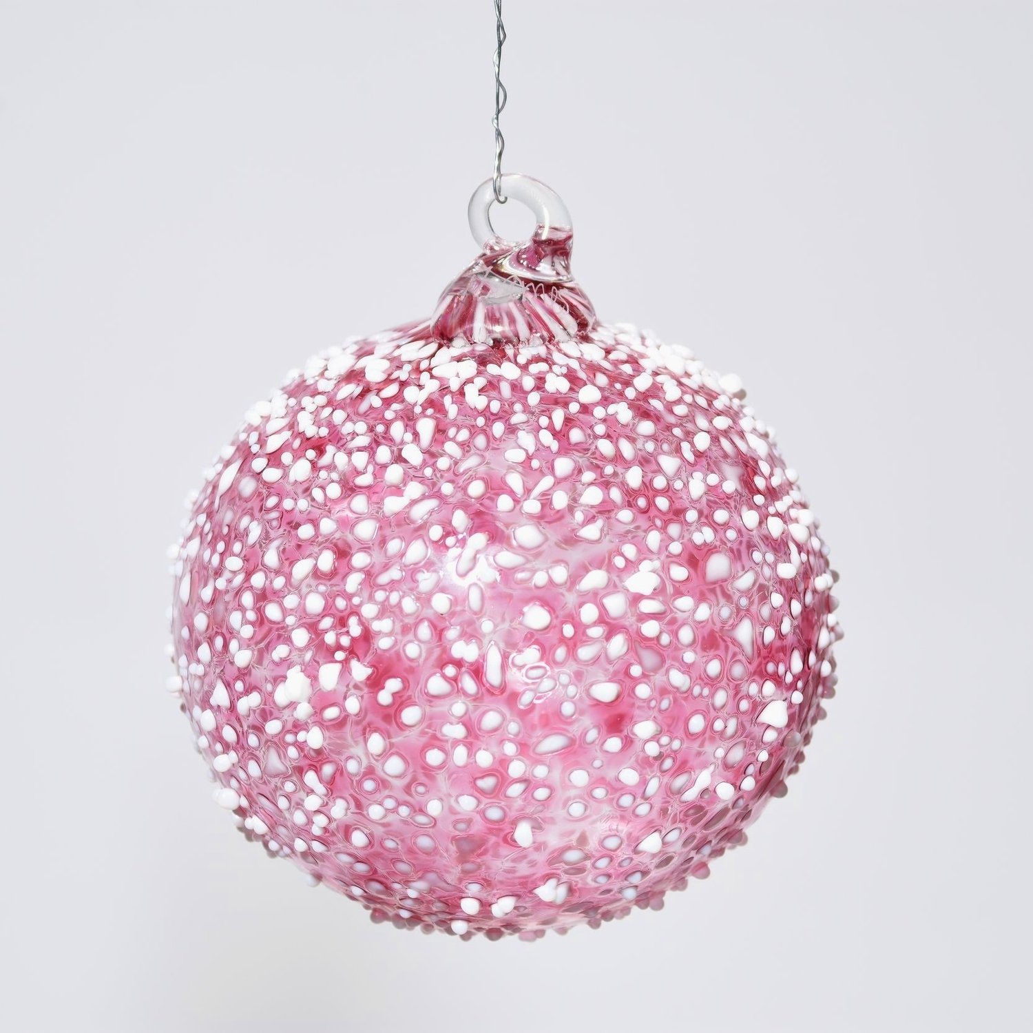 Red Snowball Ornament